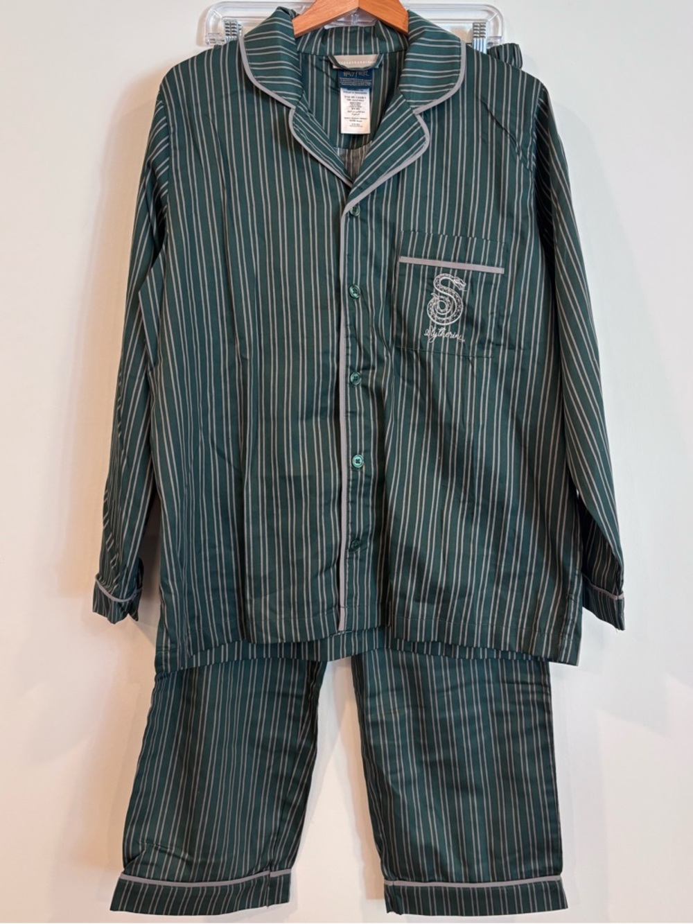Pottery Barn Teen Harry Potter pajama set Slytherin size Medium